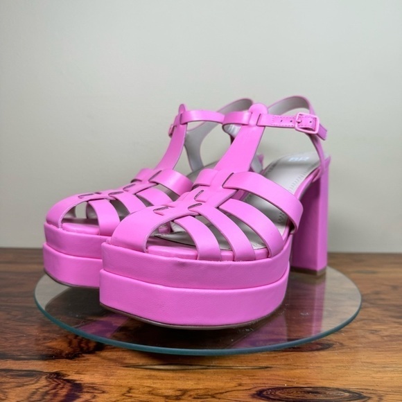 NEW BP. Amaya Fisherman Platform Sandal - Pink Punch - size 9.5 - Picture 4 of 15
